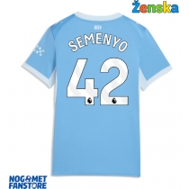 Manchester City Antoine Semenyo #42 Domaci Dres za Ženska 2026-27 Kratak Rukav